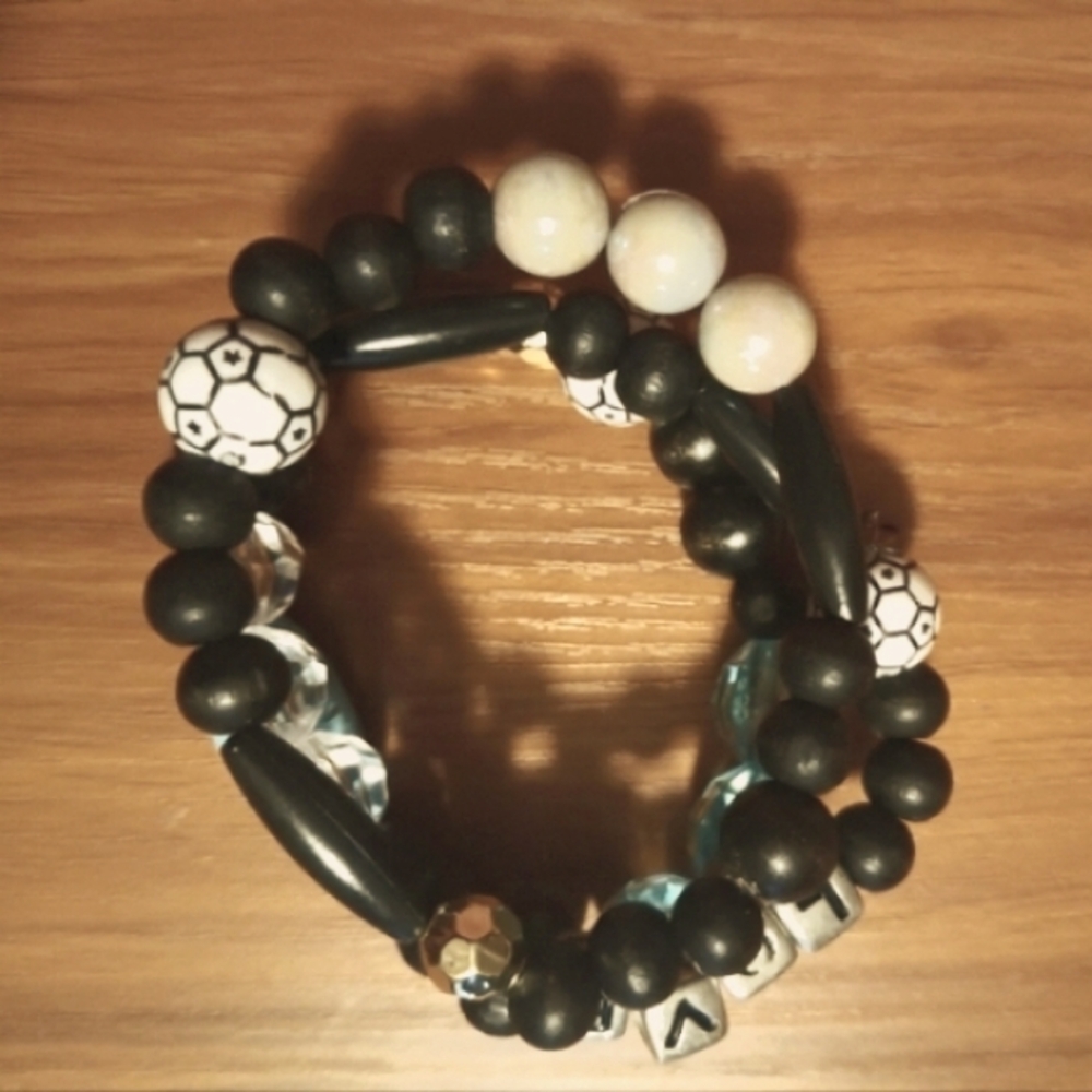 Hand crafted Clustered Beaded Bracelets/ Set Of 3